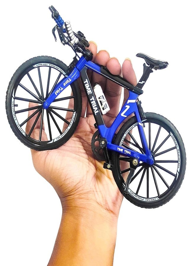 Bluebell 1:8 Scale Die Cast Racing Bicycle Toy for Kids - The Alloy Metal Off-Road Decorative Showpiece Realistic Design Bike Features Moveable and Rotating Handle, Wheels, Pedals (RRandom color sent) - Image 3